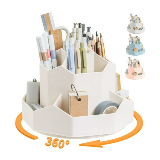Newly Upgraded Large Capacity Rotating Pen Holder Storage Student Desktop Stationery Storage Light Easter Crafts Easy Easter Crafts for Kids Rhinestones for Crafts Craft Storage The Stationery Shop
