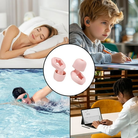 

zcgoxvn Soft Ear Plugs For Sleep Super Sound Insulation Sleep Soundproofing Earplugs Sleep Soundproofing Noise Reduction Learning Pink