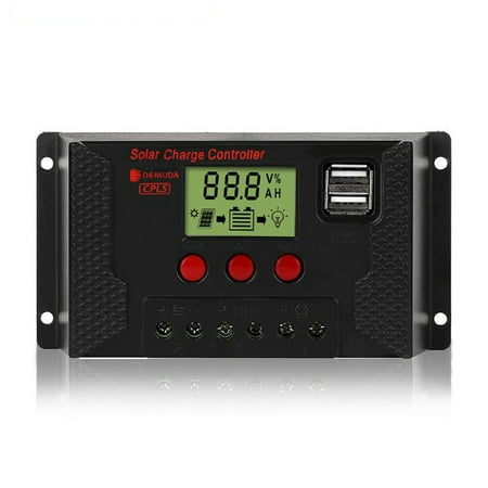 

10A 20A 30A 12/24V LCD Solar Panel Power Charge Controller Battery Regulator