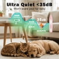 thumbnail image 2 of EXLEAF Low Noise Dog Paw Trimmer with Led Light,35Db Cordless Electric Pet Paw Grooming Clippers for Paws,Ears,Face,Rump(Pink), 2 of 7