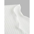 thumbnail image 2 of Lovito Plus Size Curve Casual Plain Lettuce Trim Round Neck Women T-Shirt, 2 of 5