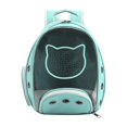 thumbnail image 2 of Mochila transpirable para gatos, bolsa portátil para perros pequeños, viaje transparente para mascotas Azul Zulema Bolsa de almacenamiento, 2 of 8