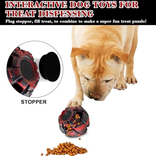 Dog Toy, Frozen Dog Treats to Keep Dogs Busy, Interactive Treat Dispensing Dog Toy Puzzle, Interactive Chew Toys for Puppy Small Medium Dog, Power Chewer, Durable Rubber-Easy to Clean (Medium)