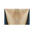 thumbnail image 4 of 2.00 Carat T.G.W. Tanzanite And White Diamond Accent 14k Gold Over Silver 3-Piece Jewelry set, 4 of 7