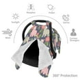 thumbnail image 3 of Car Seat Cover Baby, Llamas Baby Car Seat Cover for Baby Boys Girls Newborn , Infant Car Seat Canopy Cover Nursing Breastfeeding Cover Warm Blanket, 3 of 7