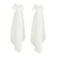 thumbnail image 6 of perfeclan 1 Pair Wedding Shoulder Veils Dresses Accessories Party Decor Short Bridal Veils White, 6 of 9