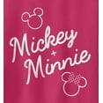 thumbnail image 2 of Junior's Mickey & Friends Retro Signatures Racerback Tank Top Dark Pink X Small, 2 of 4