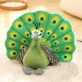 thumbnail image 3 of STARTIST Peluche Paon Jouet en Peluche Adorable Doux Vert, 3 of 9