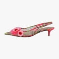 thumbnail image 2 of Betsey Johnson Audree Women's Heels Red Green Floral Size 9.5 M, 2 of 8
