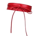 thumbnail image 4 of lionlar Ceinture Flexible Large, Cuir PU, Portable, Confortable Ceinture Élégante Rouge, 4 of 4