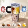thumbnail image 6 of 20OZ Dog Print Hot Drink Tumbler with Handle Double Wall Vacuum Cup Ideal Dog Lover Gifts Unique Birthday Christmas Presents for Dog Enthusiasts Women Men Durable and Fits Most Car Cup Holders, 6 of 6