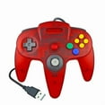 thumbnail image 6 of For Nintendo 64USB Wired Gamepad for Host N64 Controller Gamepad Joystick for Classic 64 Console Games for Mac Computer PC (Transparent Blue), 6 of 7