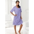 thumbnail image 4 of Dreams & Co. Plus Size Short-Sleeve Sleepshirt, 4 of 5
