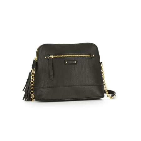 No Boundaries Black Half Moon Crossbody