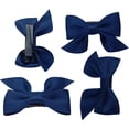 thumbnail image 3 of 4 pinzas para el cabello con lazo para mujeres y niñas, accesorios para el cabello de color sólido, pinzas para el cabello simples y lindas, horquilla para el cabello, color azul marin, 3 of 5