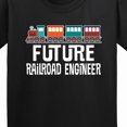 thumbnail image 4 of Inktastic Future Railroad Engineer Train Youth T-Shirt, 4 of 5