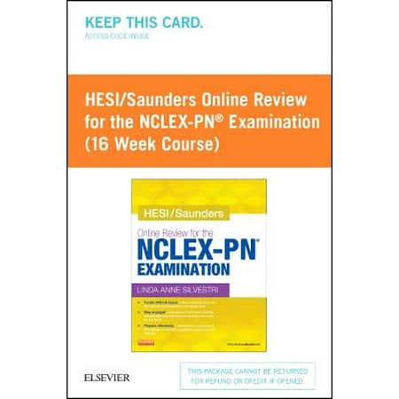 Hesi Saunders Online Review For The Nclex Rn Examination