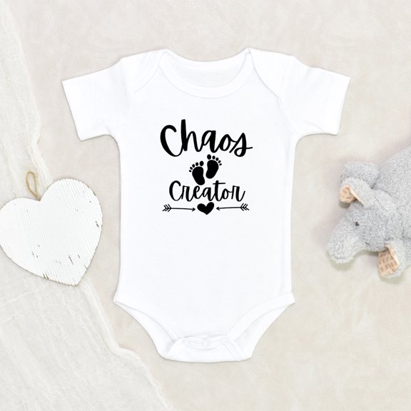 Newbabywishes - Funny Chaos Creator Baby Clothes for Boys and Girls - Newborn Baby Clothes