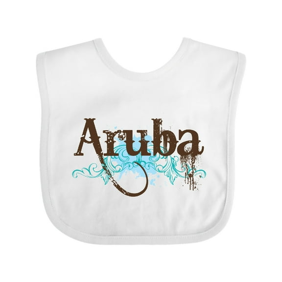 Inktastic Aruba Boys or Girls Baby Bib