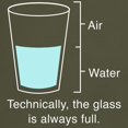 thumbnail image 3 of CafePress - Technically The Glass Is Always Full Dark T Shirt - Men's Classic Graphic Cotton T-Shirt, 3 of 4