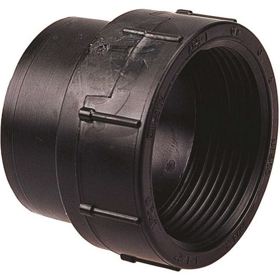 STREAMLINE DWV ABS FITTING CLEANOUT ADAPTER, 3" per 7 Each