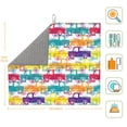 thumbnail image 3 of Honeii Colorful Car for Dish Drying Mat for Kitchen Counter, Non-slip Rubber Backed, Hide Stain Kitchen Super Absorbent Draining Mat, Dish Rack Pad, 3 of 8