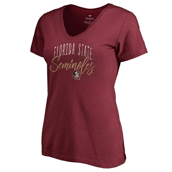 Women's Garnet Florida State Seminoles Graceful V-Neck T-Shirt