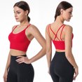 thumbnail image 2 of VerPetridure Sports Bras for Women Pack Women Yoga Solid Sleeveless Cold Shoulder Casual Tanks Blouse Tops Intimates, 2 of 8