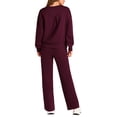 thumbnail image 2 of Conjunto Deportivo de Mujer PRETTYGARDEN 2 Piezas Vino Tinto XXL, 2 of 9