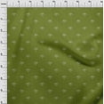 thumbnail image 4 of oneOone Silk Tabby Pear Green Fabric Retro Bear Sewing Material Print Fabric By The Yard 42 Inch Wide, 4 of 5