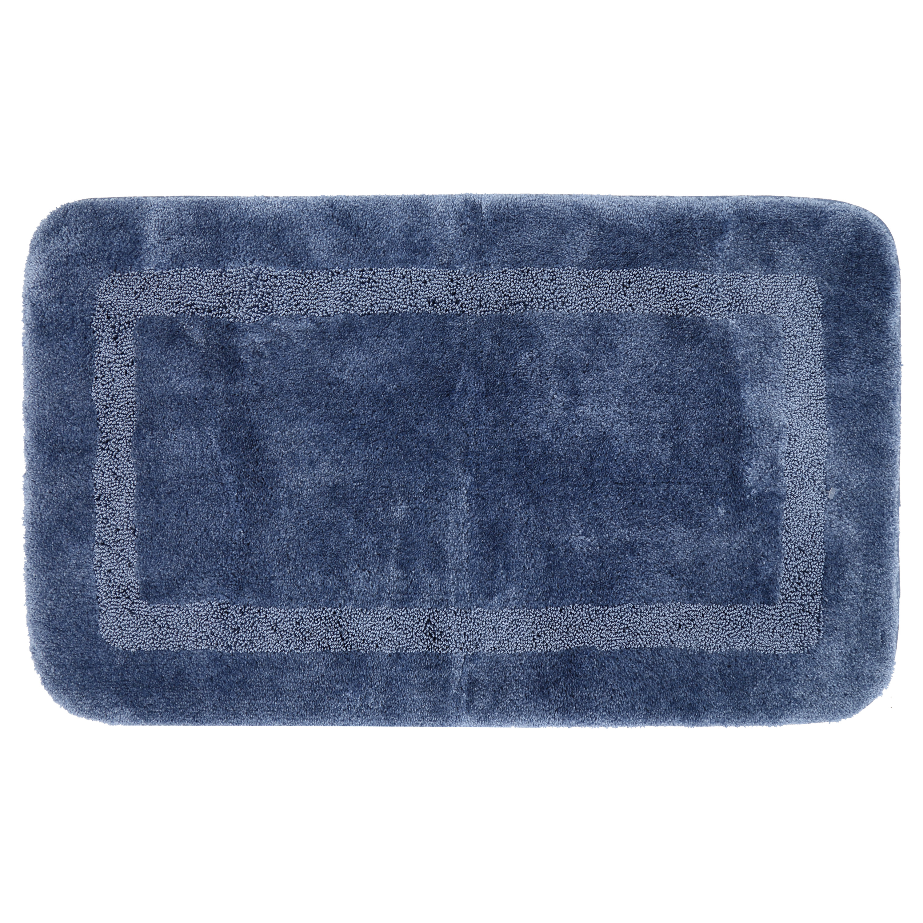 Mohawk Home Facet Bath Rug French Blue, 2'x3'4", Blue