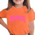 thumbnail image 1 of Zpanxa T-Shirts pour Tout-Petites Fille Imprimé Fête des Mères Col Rond Manches Courtes Haut Polyester Spandex 3-4 Ans, 1 of 5