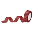 thumbnail image 1 of Unique Bargains 1 Inch 25 Yard Wide Satin Ribbon with Gold Edges Grosgrain Fabric Ribbon for Gift Wrapping, Burgundy Red, 1 of 7