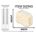 thumbnail image 2 of Unfinished Wood Toaster Shape | DIY Craft Cutout 3" / 1/8", 2 of 3