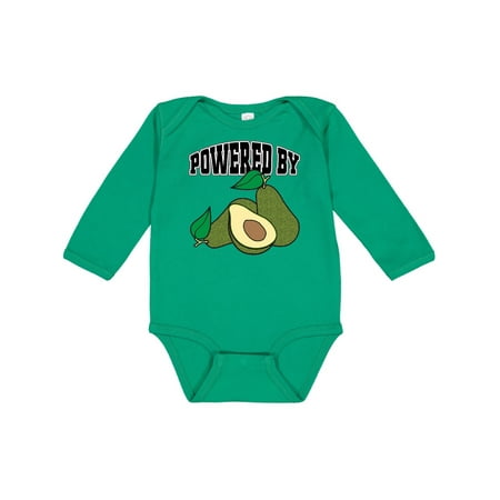 

Inktastic Avocado Powered by Avocados Gift Baby Boy or Baby Girl Long Sleeve Bodysuit