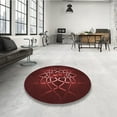 thumbnail image 3 of Ahgly Company Indoor Rectangle Patterned FireBrick Red Area Rugs, 2' x 3', 3 of 6