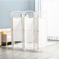 thumbnail image 2 of HOMCOM 6-Panel Room Divider Freestanding Folding Screen for Home White, 2 of 10