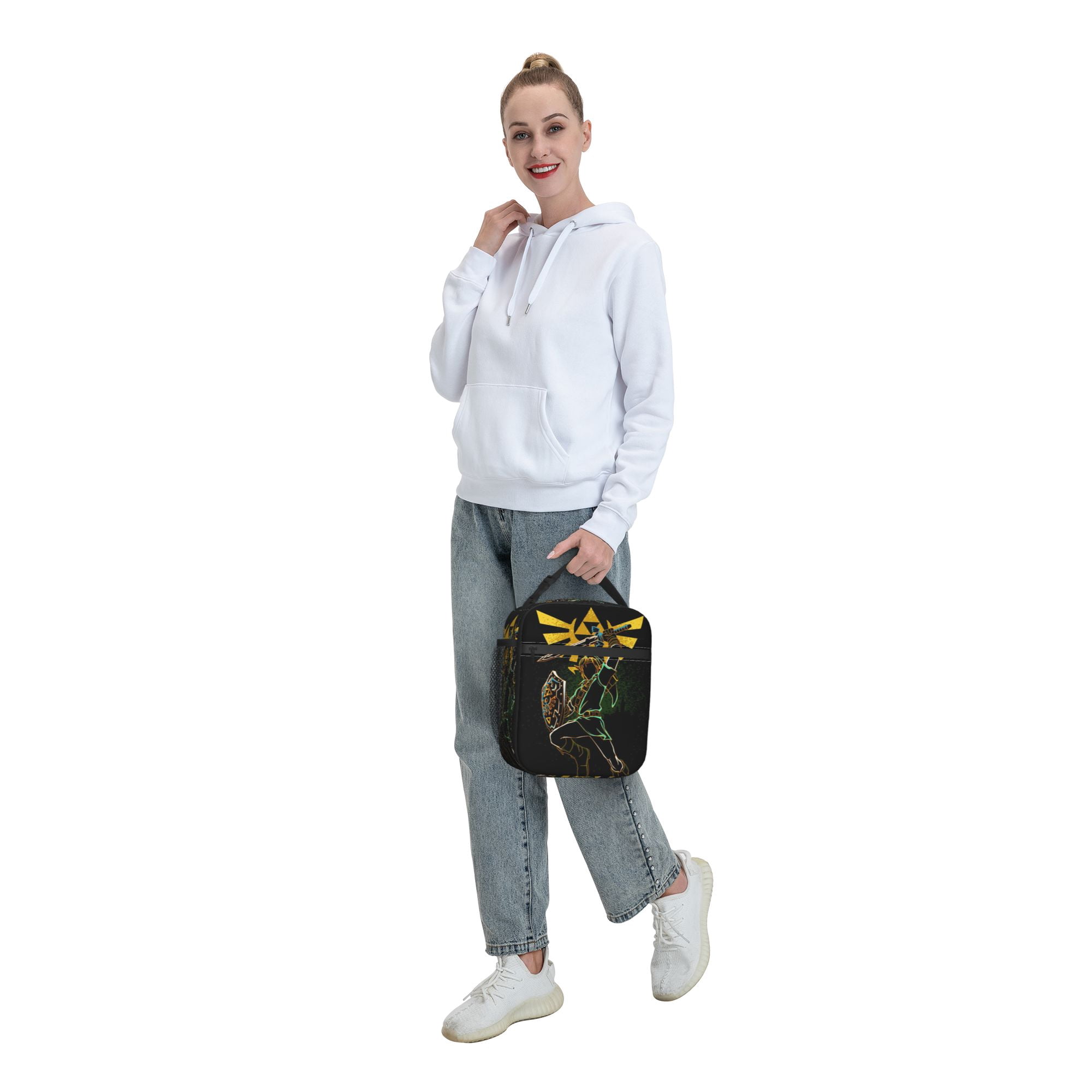 The Legend of Zelda Reusable Lunch Bag Portable Insulated Lunch Box Tote Bag Cooler Office Work Picnic