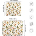 thumbnail image 3 of Coolnut Autumn Gnomes Dish Drying Mat Absorbent Reversible Drying Pad Dish Drainer Rack Mat for Kitchen Countertops Sinks,24"x18", 3 of 6