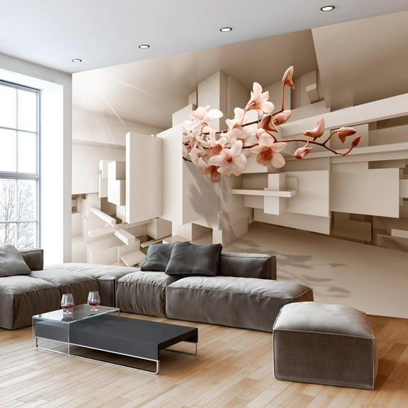 Tiptophomedecor 3D Illusion Wallpaper Wall Mural - Urban Botany