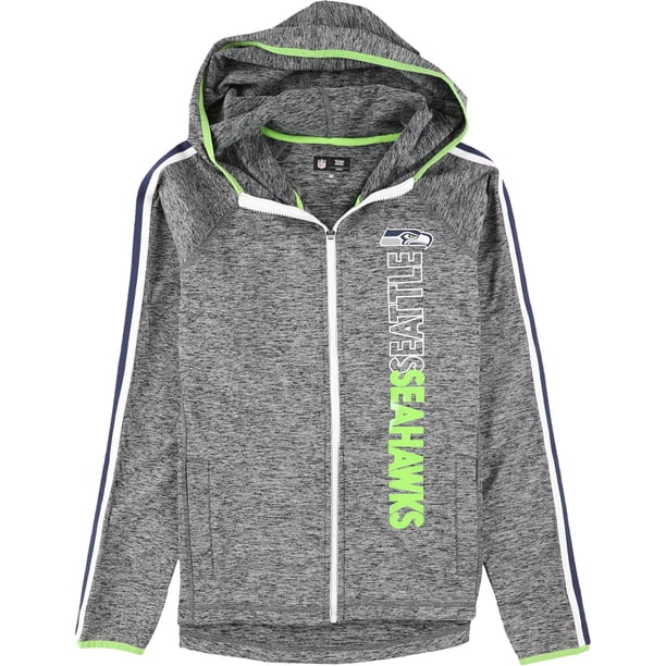 Chaqueta deportiva de los Seattle Seahawks para mujer de la NFL, gris, mediana