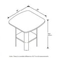 thumbnail image 7 of Furinno Simple Design End/SideTable, French Oak/Black, 7 of 7