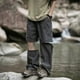 thumbnail image 4 of Pantalones largos de nailon para hombre, con cremallera, para escalada, secado rápido, informales, con botones y bolsillos laterales., 4 of 4