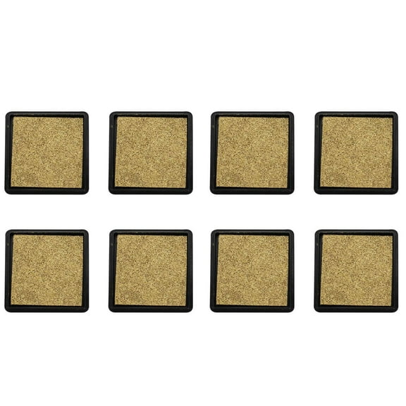 8X Ink Pad Stamp Pad for Wedding Letter Document Gold