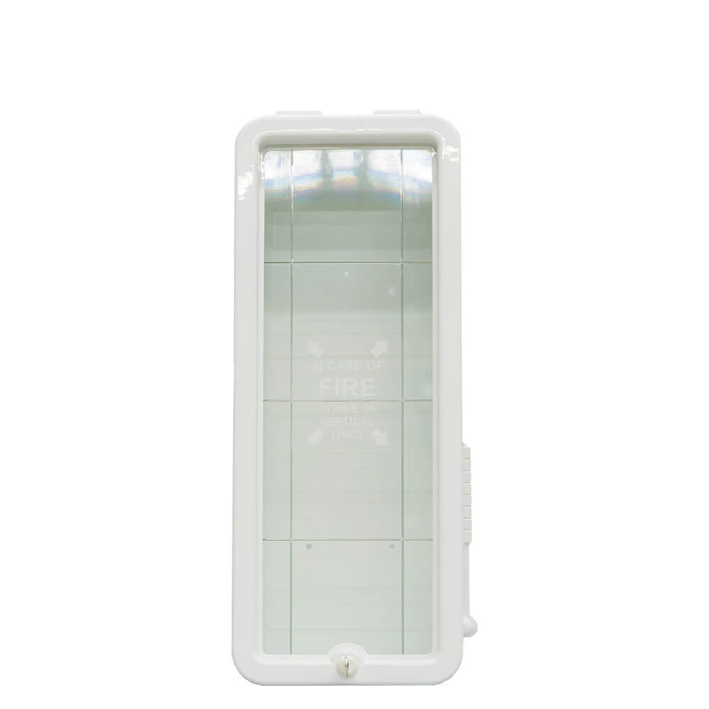 Fire Extinguisher Cabinets Indoor Outdoor White Surface Mount 5 lb. 6 Pack