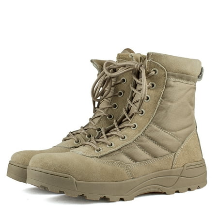 Men's Military Tactical Work Boots Lightweight Breathable Desert Boots for