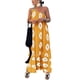 thumbnail image 1 of Vestido PRETTYGARDEN Maxi XL de un Hombro con Estampado Floral Blanco y Cúrcuma, 1 of 8