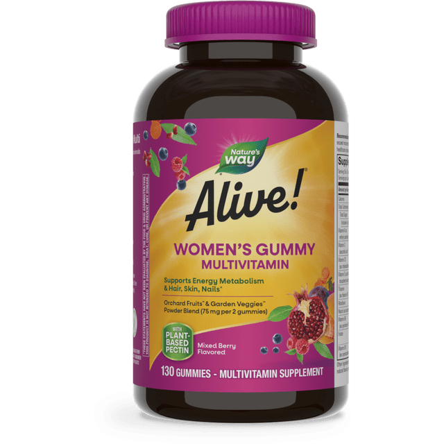 Nature's Way Alive! Multivitaminas Gomosas para Mujeres Sabor a Bayas Mixtas 130 Unidades