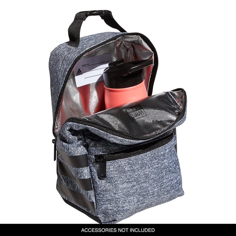 adidas Santiago 2 Insulated Lunch Bag, Jersey Onix Grey/Black, One