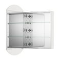 thumbnail image 6 of ANGELES HOME 20" x 32" Copper-Free Tri-Views Bathroom Medicine Cabinet, Wall Mounted Medicine Cabinet with Beveled Edge Mirrored Door, 6 of 11